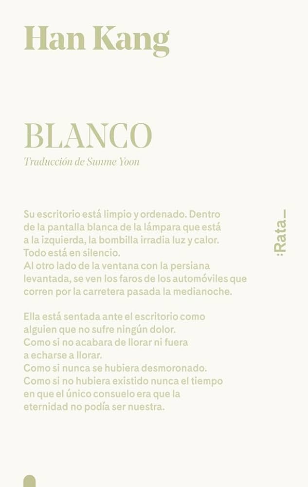 Blanco. Han Kang.